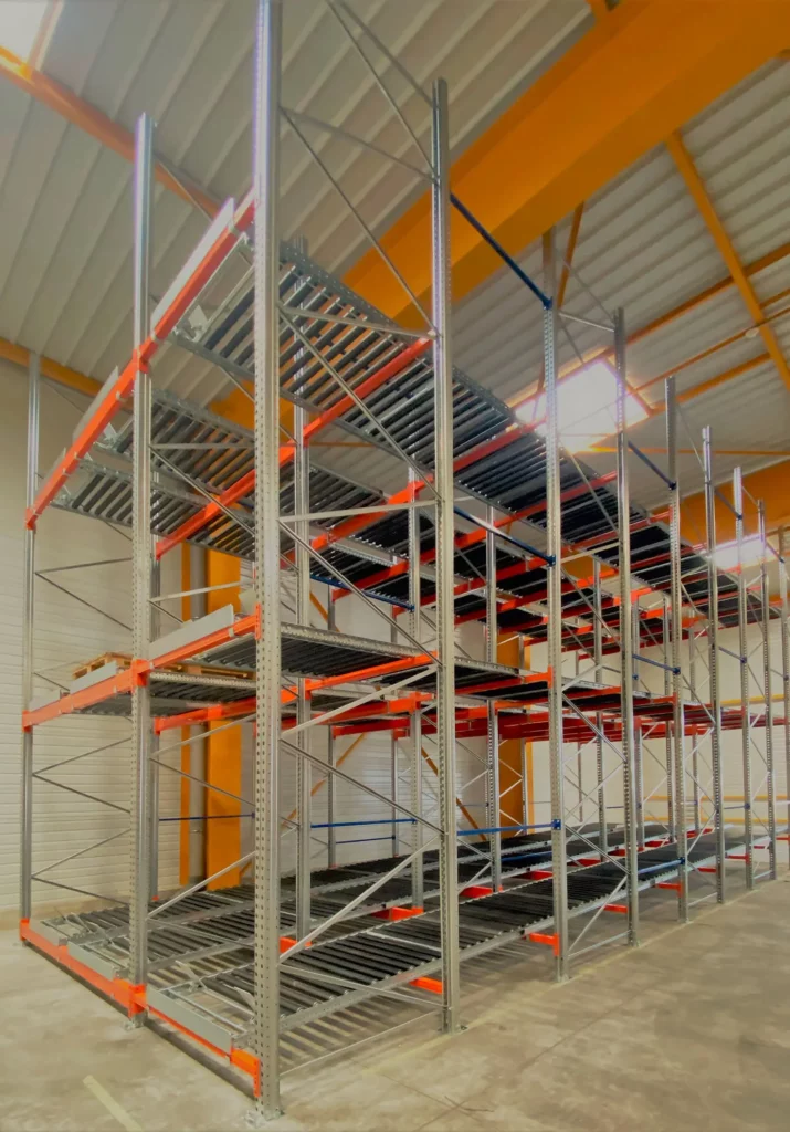 Rayonnage gravitaire Sud